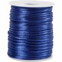 Satijnkoord - Satijnen Hobbykoord - Glanzend - Donkerblauw - Rond - Decoratie - DIY - Dikte: 2mm - 50 mtr - 1 rol