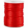 Satijnkoord - Satijnen Hobbykoord - Glanzend - Rood - Rond - Decoratie - DIY - Dikte: 2mm - 50 mtr - 1 rol