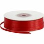 Satijnlint Rood - Smal Glanzend Lint - DIY Lint Voor Creatieve Decoratie, Geschenkverpakking & Kaarten Maken - Hoge Kwaliteit Satijnen Lintrol - 3 mm Breed - 100m Op Rol