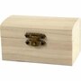 Schatkist - Houten Kistje Met Metalen Sluiting - Keizerin Boom Collectie - Ideaal Voor Decoratie En Geschenkverpakking - Formaat: 9x5,2x4,9 cm - Set van 10 Stuks