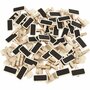 Schoolbord Op Wasknijper - DIY Mini Krijtbordjes - Kleine Bordjes Voor Decoratie - Afm 4x2cm - Set Van 100 Stuks