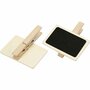 Schoolbord met wasknijpers, afm 6,8x4,7 cm, 6 stuk