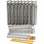 Schoolpotloden - HB Potloden - Schrijf- en Tekenpotloden - Ergonomisch Design - Lichte Grip - Ø 7 mm - Hardheid HB - Vulling 2 mm - Lengte 17,5 cm - Set van 12x12 Stuks