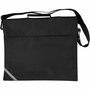 Schooltas - Polyester Tas - Zwart - 36x31 cm - 6cm Diepte - Waterbestendig - Reflecterend