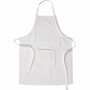 Schort Met Zak - DIY Keukenschort - Witte Schort Met Zak - L 84cm - Maat M-XL - 1 Stuk