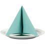 Servetten, licht turquoise, witte achterkant, afm 33x33 cm, 20 stuk/ 1 doos