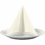 Servetten, off-white, witte achterkant, afm 33x33 cm, 20 stuk/ 1 doos