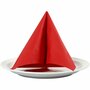 Servetten, rood, afm 33x33 cm, 20 stuk/ 1 doos