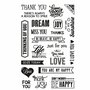 Silicone Stempels Engelse Teksten - Transparante Stempelset Voor Scrapbooking & Kaarten Maken - DIY Stempels Voor Stempelblokken - Hobby & Knutselmateriaal - 11x15,5 cm - 1 Vel
