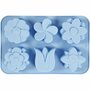 Silicone vormen, bloemen, H: 2,6 cm, L: 30 cm, B: 21 cm, gatgrootte 60x75 mm, 75 ml, 1 stuk