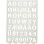 Sjabloon - Plastic Sjabloon Voor Knutselen - Inclusief Letters En Cijfers - Formaat: H: 25 mm - 21x29 cm - 1 Stuk - Hobby Sjablonen - Tekenhulp - DIY Decoratie