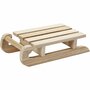 Kleine Slee - Decoratieve Houten Sleetje - Kerstdecoratie en Poppenhuis Accessoire - DIY Winterknutselprojecten - Natuurlijke Houten Look - 19,5x10x5 cm - 1 stuk