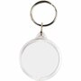 Sleutelhanger Rond Acryl - Transparant & Herbruikbaar - Geschikt Voor DIY, Fotos & Cadeaus - 40 mm - 25 Stuks