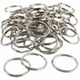 Sleutelringen - Sleutelhanger Ringen - DIY Sleutelhangers Maken - Metaalkleurig - Dia: 30 mm - Creotime - 80 stuks