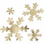 Sneeuwvlok, goud, d 3+5+8+10 cm, 350 gr, 16 stuk/ 1 doos