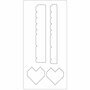 Snijmal, hartendoos, afm 15,2x30,37 cm, dikte 15 mm, 1 stuk