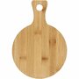 Ronde Houten Snijplank - 24 cm - Met Handvat & Ophang Gat - Perfect Voor Serveren, Snijden, Tapasplank, Borrelplank, Koken, Keukengebruik & Duurzaam Houtmateriaal