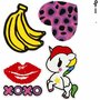 Soft Stickers - XOXO - Herbruikbare Zelfklevende Stickers - Foam Stickers Met Leuke Prints - Plakstickers Voor DIY & Creatieve Decoratie - Perfect Voor Kaarten, Notitieboeken & Cadeaus - 12,2x17,5 cm