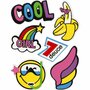 Soft Stickers - Cool Girl - Zelfklevende Kunststof Stickers - Flexibele Decoratie Stickers - Unieke 3D Stickers Voor Knutselen, DIY & Accessoires - Geschikt Voor Tassen & Gadgets - 12,2x17,75 cm