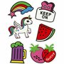 Soft Stickers - Keep On - Flexibele Kunststof Stickers - Zelfklevend & Herbruikbaar - Decoratieve Plakstickers Voor Kaarten, Notitieboeken, DIY & Accessoires - 12,2x17,75 cm