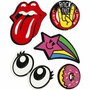 Soft Stickers - Rock Out - Zelfklevende Stickers Voor Muziekliefhebbers - Unieke 3D Stickers - Geschikt Voor Tassen, Laptops, Mobiele Telefoon Hoezen & DIY Knutselen - 12,2x17,75 cm