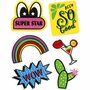 Soft Stickers - Super Star - Herbruikbare Zelfklevende Foam Stickers - Decoratie Voor Notitieboeken, Kaarten & Scrapbooking - Ideaal Voor Creatieve DIY Projecten - 12,2x17,75 cm