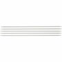 Sokken Breinaalden - Breinaalden Voor Sokken Breien - Breigerei & Breimateriaal - DIY Handwerk - Hoge Kwaliteit RVS Naalden - Comfort Grip - Grijs - Nr. 3 - Lengte 20 cm - 1 Paar