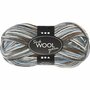 Sokkengaren blauw/grijs harmonie - Duurzaam breigaren voor sokken en handwerk - Wol/nylon mix - Lengte 200 m, 50 gr per bol
