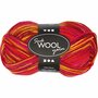 Sokkengaren Rood/Oranje - Hoge Kwaliteit Wolmix - Garen Voor DIY Sokken & Warme Handwerkprojecten - Slijtvast & Comfortabel - 75% Wol - 25% Nylon - 200m - 50gr Bol