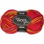 Sokkengaren, rood/oranje harmonie, L: 200 m, 50 gr/ 1 bol