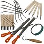 Speksteen Gereedschapset - Speksteen Bewerken - Hobby Gereedschap - DIY Steen Bewerking - Creatief Bewerken - Houtbewerking Set - Natuursteen Set - 30-delig - 1 Set