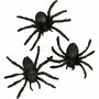 Plastic spinnen voor Halloween decoratie - Grappige en griezelige kunststof insecten - Formaat 4 cm - Set van 10 stuks