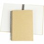 Spiraal Notitieboek - Bruin/Wit Papieren Notitieboek - A5 Formaat - Schrijfmateriaal - DIY Bullet Journal - School Kantoor - Spiraal Gebonden - 80 Vellen