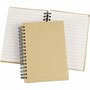Spiraal Gebonden Notitieboek - Bruin Vintage Look - Gelinieerd Schrijfboek Met Natuurlijke Papieren Kaft - Compact & Handig Voor Aantekeningen & Creatief Schrijven - A6 - 80 Vellen