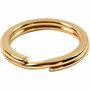 Splitring Verguld - Sieraden Splitring - Goudkleurige Splitring - DIY Sieraden Maken - Knutsel Splitringen - Sleutelhanger Splitring - Hobby Sieraden Accessoires - D 15 mm - 15 Stuks