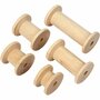 Spoel - Naaispoel - DIY Naaispoel - Borduurbenodigdheden - Handwerk Spoel - Textielspoel - Houten Spoel - 15+20+27+38+50 mm - Diameter 24 mm - 10 Stuks