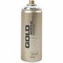 Spuitbusverf - Zilver - Professionele Montana GOLD Spuitverf - 400ml - Diverse Oppervlakken - Hoge Pigmentatie - Kleurvaste Kunstenaarskwaliteit - Zijdeachtige Afwerking