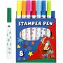 Stempelstiften - Kleurstiften - DIY Stempel Stiften - Hobby Kleuren - Creatieve Stiften - Diverse Kleuren - Voor Kinderen en Volwassenen - 8 Stuks
