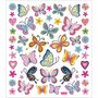Stickers Bloemen & Vlinders - DIY-Stickers - Scrapbooking - Creatieve-Plakstickers - Decoratie - 15x16,5 cm - 1 Stickervel