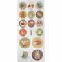 Stickers Bosdieren - Zelfklevende-Stickers - DIY-Decoratie - Scrapbooking - 10x23 cm - Circa 16 Stuks - 1 Stickervel