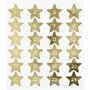 Advent Stickers - Gouden Sterren Met Cijfers 1-24 - DIY Decoratie Voor Kaarten en Kerst - Afmetingen 15x16,5cm - 24 Stickers - 1 Vel