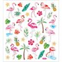 Stickers - flamingo - 15x16,5 cm
