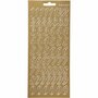Stickers Goud - Duiven Stickers - Zelfklevende Gouden Stickervellen - Folie Stickers Met Vogels - DIY Knutselen & Versiering - Kaarten Maken - Creatieve Projecten - 10x23 cm