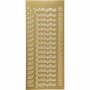 Stickers Goud - Hartjes Stickers - Gouden Valentijn Stickervellen - Zelfklevende Plakstickers - Kaarten Maken - DIY Knutselen & Versiering - 10x23 cm