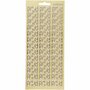 Stickers Goud - Uitnodiging Stickers - Zelfklevende Plakstickers - DIY Feestelijke Versiering - Stickervellen Voor Kaarten & Scrapbooking - 10x23 cm