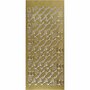 Stickers Goud - Bloemen Stickers - Margriet Stickervellen - Gouden Zelfklevende Stickers - DIY Decoratie - Kaarten Maken - Scrapbooking - 10x23 cm
