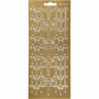Stickers - Goud - Kruis - Religieuze Decoratie - DIY Scrapbooking Stickers - Zelfklevende Kaartenstickers - Hobby Decoratie Stickers - Afmetingen 10x23 cm