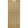 Stickers Goud - Swirl Stickers - Zelfklevende Foliestickers - Gouden Decoratie Stickervellen - DIY Kaarten Maken - Scrapbooking - 10x23 cm