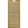 Stickers Goud - Thank You Stickers - Gouden Bedankt Stickervellen - Zelfklevende DIY Decoratie - Kaarten Maken & Scrapbooking - 10x24 cm