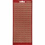 Stickers - Goud - Rood Glitter - Harten Stickers - Zelfklevend voor Kaarten Maken - DIY Feestdecoratie - Scrapbooking Decoratie - Afmetingen 10x23 cm